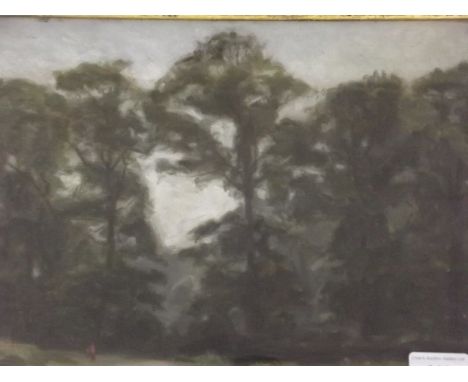 An oil on panel, 'Wyke Green, Osterley Park', inscribed verso, by Beatrice Langdon, 14'' x 10'' 