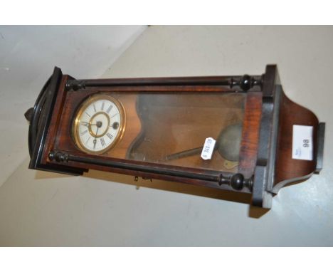 Miniature Vienna type wall clock