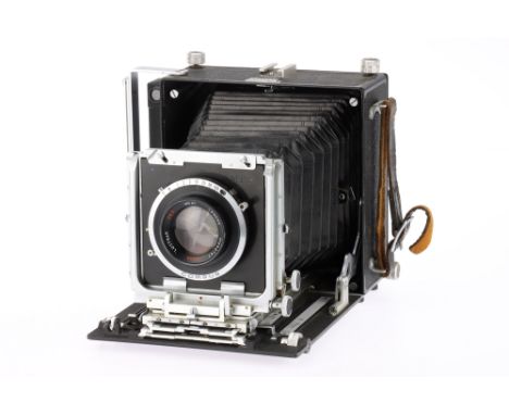 A M.P.P. Micro Technical Large Format Technical Camera black, 1950s, military reference 14A/4663 with arrow and S/464/1, with