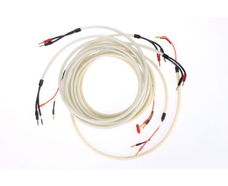 Two Pairs of Chord Company Clearway Speaker Cable, each cable is 3 meters (2)