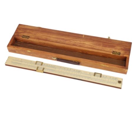 A Rare Met Office Pilot Balloon Slide Rule, English, c.1940, marked 'JAMES FARROW LONDON' and marked at the top 'PILOT BALLOO