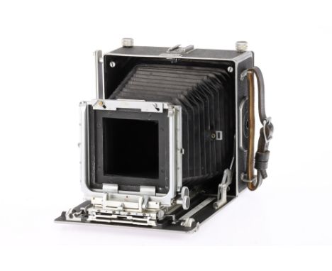 A M.P.P. Micro Technical Large Format Camera Body black, 1950s, military reference 14A/4663 with arrow, no rangefinder, body 