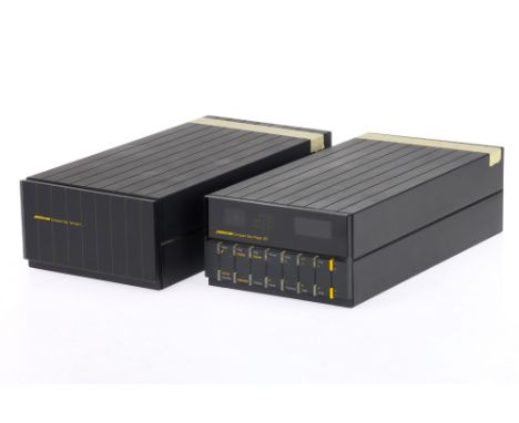 A Boothroyd-Stuart Meridian 207A Compact Disc Player and Transport, black, condition G, serial numbers K205042 A and K205042B