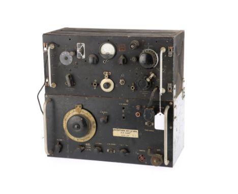 A Combined Radio Unit: R 103A Radio Receiver, R 103A as bottom component, in F condition, corrosion &amp; deterioration to ca