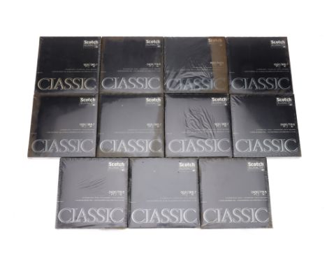 Scotch Recording Tape Classic 1200ft CL-7R60 (11), eleven units of tape in original packaging, unopened &amp; unchecked, buye