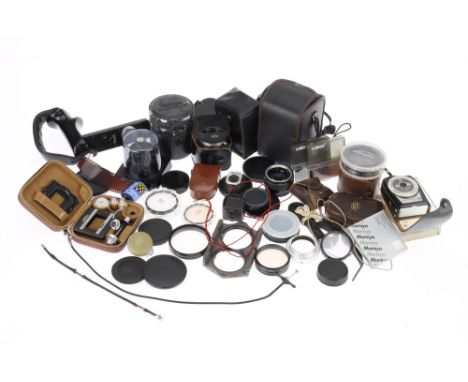A Mixed Selection of Camera Accessories, from makers including Minolta, Rollei, Tamron, &amp; more,