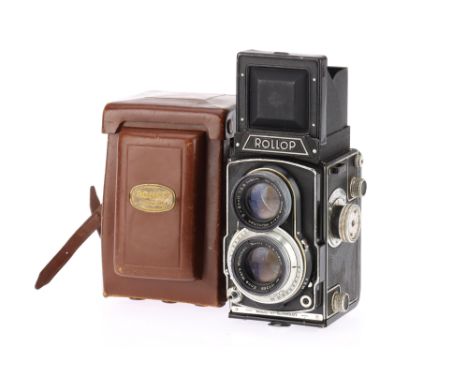 A Lipca Rollop 2.8 Automatic Medium Format TLR Camera black, 1956, early example with no "Automatic" in logo and no accessory