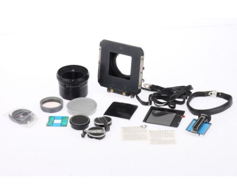 A Hasselblad 250 Bellows and 55 Extension Tube, to include a Hasselblad 250 Bellows, condition F, rack is stiff, a 55 Extensi
