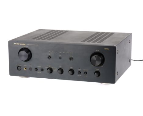 A Marantz Model PM7200 Amplifier, black, in G condition, appears to work at time of auction,