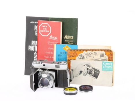 A Kodak Retina IIa rangefinder camera black, serial number 512047, body F-G, shutter not working, with Schneider Xenon f/2 50