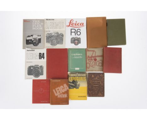 A Selection of Leica Related Photography Books, to include hardback Leica camera books, "Basic Leica Technique" and others,