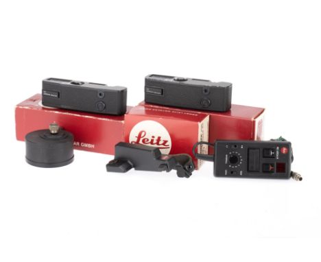 A Small Selection of Leica Accessories, to include Leica R motor winders, Leica R intervalometer, and other items.