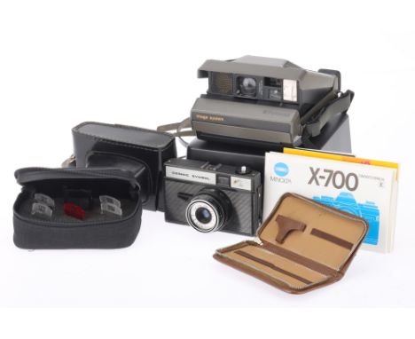 A Mixed Selection of Photographic Items, to include a Polaroid Image System camera, in maker's clamshell case, together with 