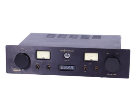 A Magnum Dynalab MD 106 Triode Analog FM Tuner, black, serial no. 15-03472 Note: This Hi-Fi item is from a deceased estate wh