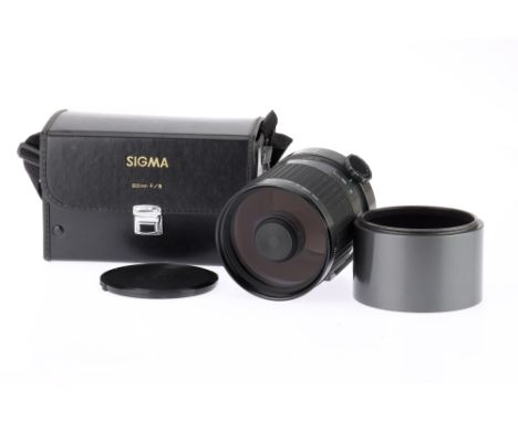 A Sigma Mirror-Telephoto f/8 600mm Reflector Lens dark grey enamel, Praktica PB mount, barrel VG, optics G with a very little