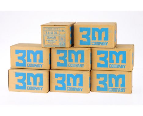 8 New-Old Stock Boxes of Scotch S-C-45 CR (Chrome) Cassette Tapes, approx. 192 cassettes, all still sealed in packaging, one 