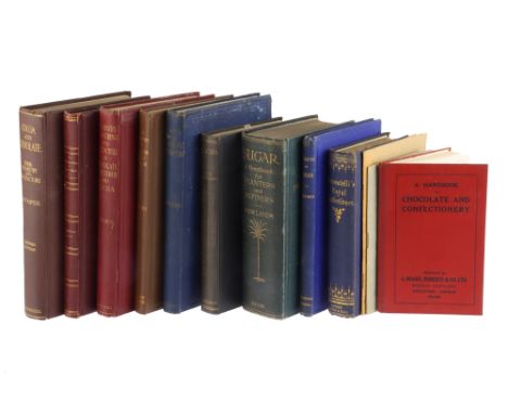 Collection of 10 Books on Chocolate &amp; Sugar Production, including: Zipperer, Paul, The Manufacture of Chocolate, and Othe