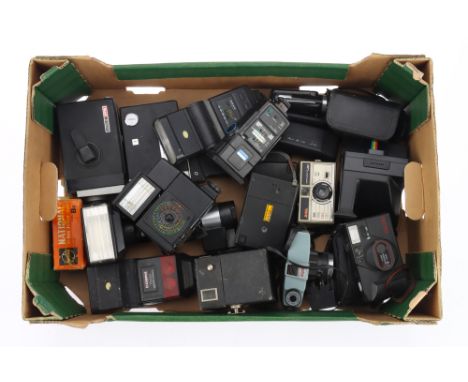 A Large Selection of Cameras and Photographica, to include a Ricoh 35 FM, a Polaroid Time-Zero land camera, some Kodak Instam
