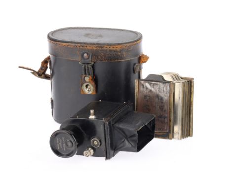 A Zeiss Ikon Ergo 'Spy' Monocular Style Camera, with Carl Zeiss Jena Tessar f/4.5 55mm lens, shutter fires but needs attentio