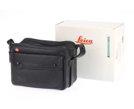 A Black Leica Small Combination Bag R Camera Outfit Bag catalogue no.14843, made in Germany, condition G-VG, with retail box