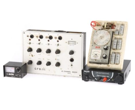 A Tradiper Model TE-15 Grid Dip Meter by Tech, untested, with a range of accessories, including plug in accessories marked A,
