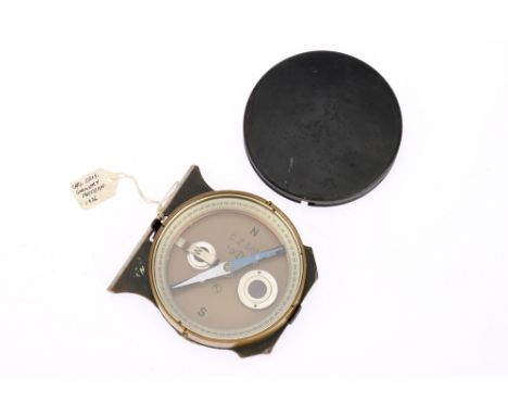 Carl Zeiss&nbsp;Gunnery - Pattern Compass, German, WWI, engraved to the face CZ (Carl Zeiss) Fussartillerie (Artillery Direct