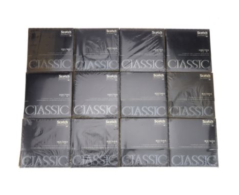 Scotch Recording Tape Classic 1200ft CL-7R60 (12), twelve units of tape in original packaging, unopened &amp; unchecked, buye