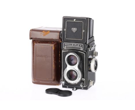 A Rollei Rolleiflex T Model K8 Type 3 TLR Camera black, 1966-75, serial no.2246679, UK military serial no.14A/5997 plus arrow