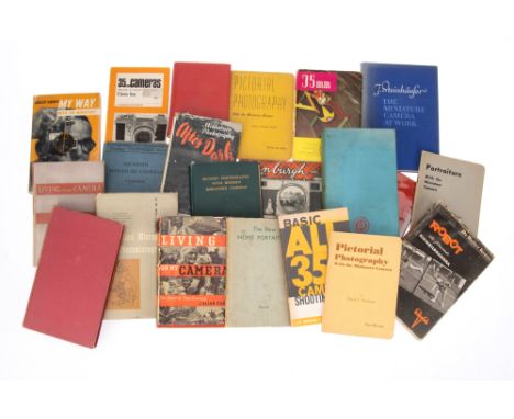 A Selection of Small Format Photography Technique Books, to include copies of "Living on my Camera", books on using miniature
