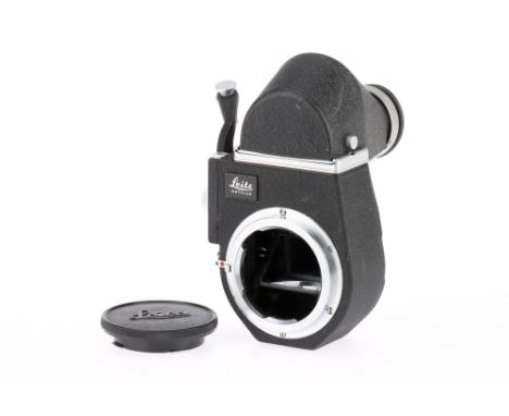 A Leitz Wetzlar Visoflex III Leica Camera Reflex Housing with 90 degrees magnifier and front cap, G