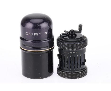 Type II Curta Calculator, Liechtenstein, dated from the serial number 1953, plate to the base reads 'System Curt Herzstark Ma