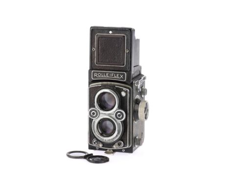 A Rolleiflex 3.5 MX-EVS Model K4B Medium Format TLR Camera black, circa 1954, serial no.1481060, with a Schneider-Kreuznach X