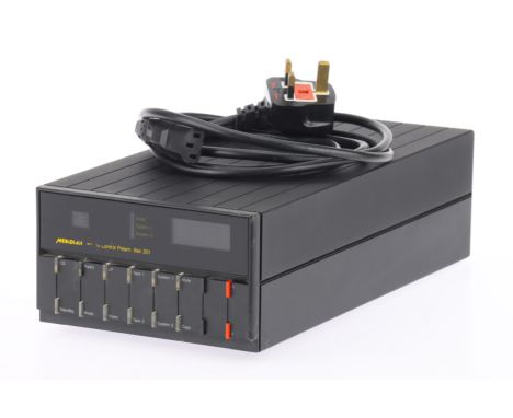 A Boothroyd-Stuart Meridian 201 Control Pre-Amplifier, black, condition G, serial number G802453.