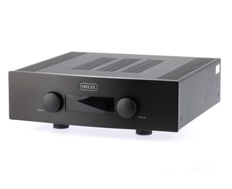 A Hegel H390 Intergrated Amplifier, black, serial no. H390-16A211