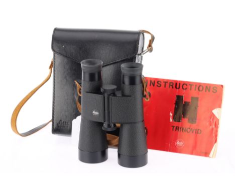 A Pair of Leitz Wetzlar Trinovid 7x42B Binoculars black, serial no. 769838, body, VG-E, optics, G-VG, some light internal haz