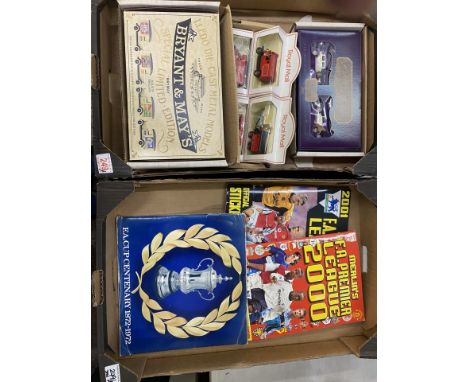 A Mixed Collection of Items to include F.A Cup Centenary Medals, F.A Cup Sticker Books, Lledo The Royal Wedding Boxed Cars, R