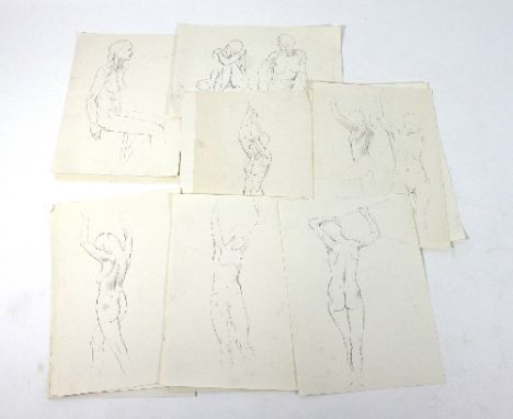 Barbara Dorf (1933-2016)/A quantity of life drawings/pencil, various sizes, approximately fifteen