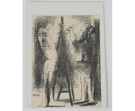 Pablo Picasso (Spanish 1881-1973)/Le Peintre et son modèle/1964/on wove paper from edition of 2200, published by Moulot, Pari