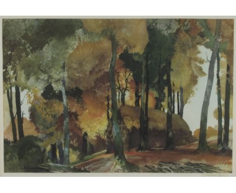 William Russell Flint (Scottish 1880-1969)/The Wood Rick/signed in pencil/lithograph, 37cm x 55cm Condition Report: Artist's 