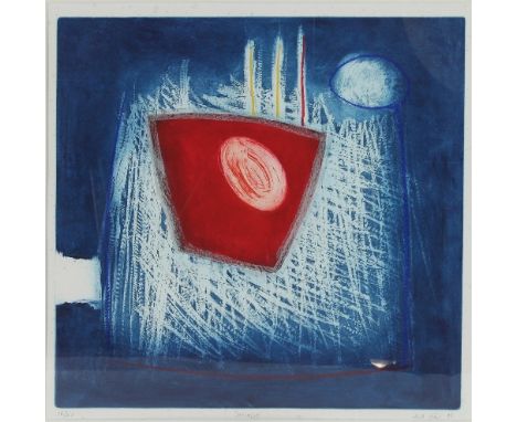 Heidi König (German, born 1964)/Sumwapala/edition 26/50, signed and dated 97'/colour etching, 49cm x 49cm Condition Report: A