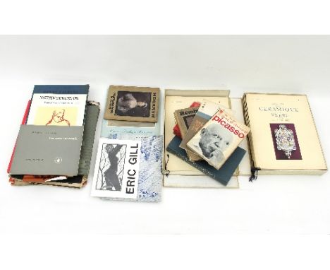 A small quantity of art reference books and related, to include various volumes of Cahiers de la Ceramique du Verre and an Er