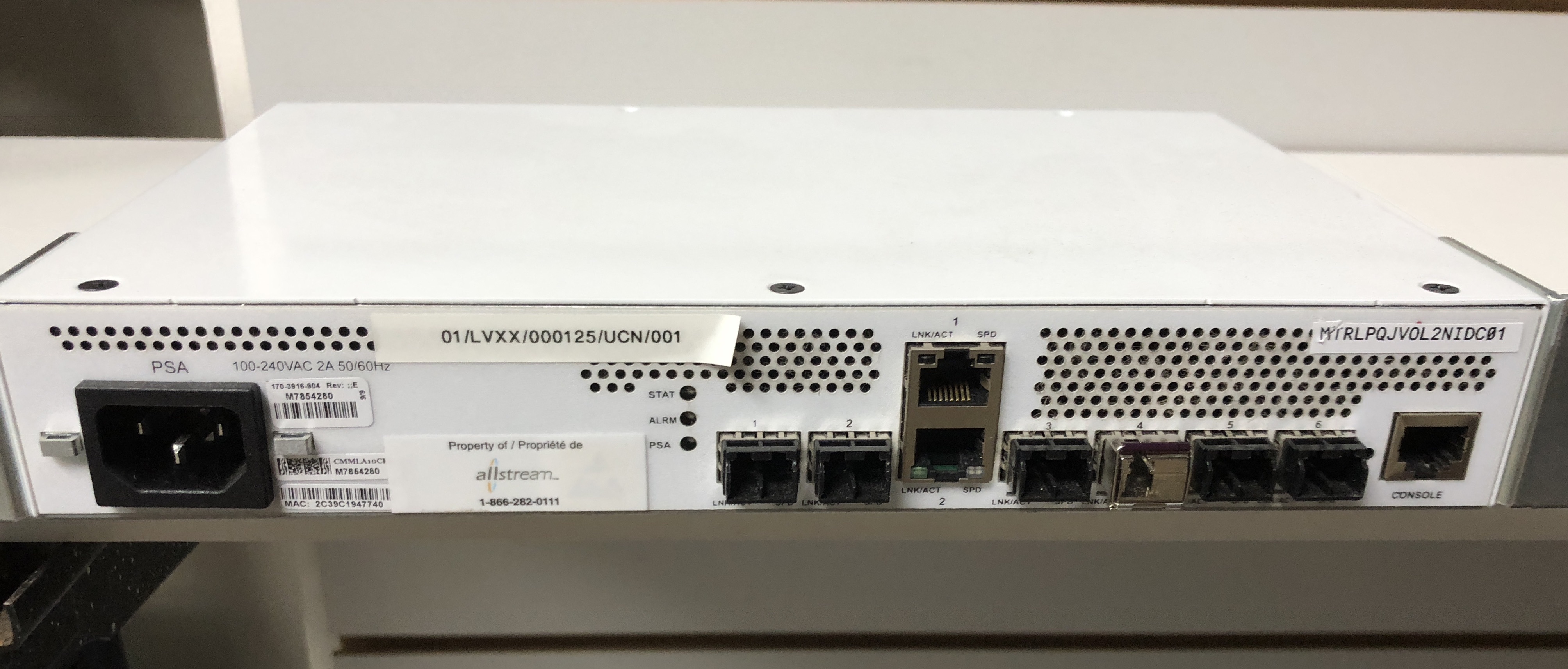 Ciena 3916 Service Delivery Switch 1703916904 Dual AC
