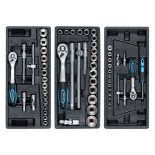 New & Boxed Swiss Kraft 136 Piece Professional Wheeled Lockable Tool Chest. RRP £1495. 6 Drawers