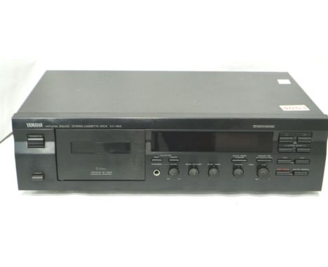 Yamaha Natural Sound cassette deck, model no KX-393. All electrical items in this lot have been PAT tested for safety and hav