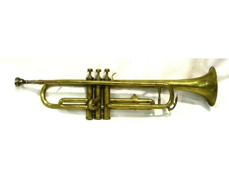 Service class trumpet by Besson Co London. P&amp;P Group 3 (£25+VAT for the first lot and £5+VAT for subsequent lots) 