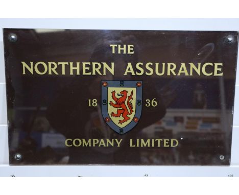 Vintage N.I.G. Corporation Ltd advertising mirror and a Northern Insurance sign. (2). Not available for in-house P&amp;P 