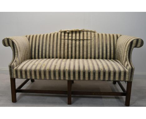 A two seater sofa in need of restoration. H.75 W.165 D.68 cm. 