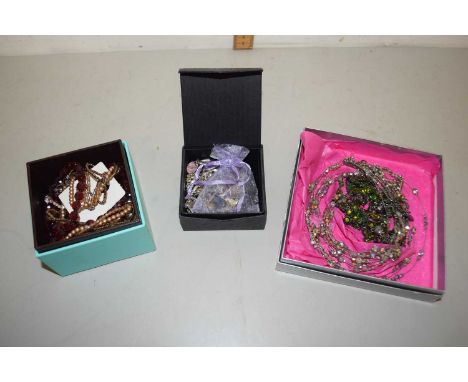 Mixed Lot: Various costume jewellery silver bracelet (not checked for hallmark), earrings &amp; Monica Vinales semi-precious 