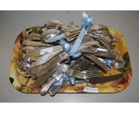 Quantity of Sheffield silver plate cutlery