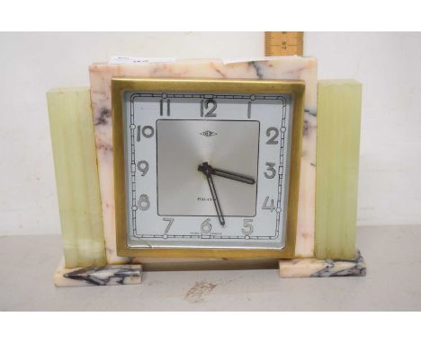 Vintage marble cased mantel clock by DEP
